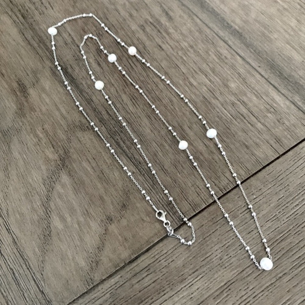 ๐ Zales Necklace with Pearls - Picture 3 of 9